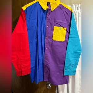 NWOT Odd Future colorblock dress shirt